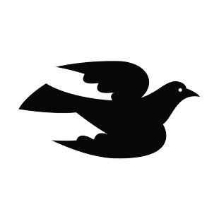Dove flying listed in birds decals.