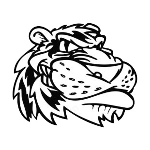 Tiger face mascot listed in mascots decals.