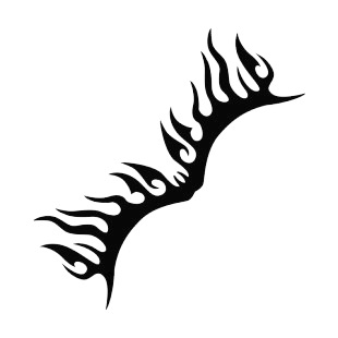 Symmetric flames listed in flames decals.