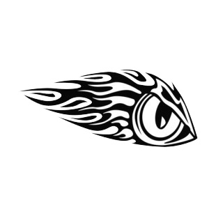 Flamboyant eagle eye  listed in flames decals.