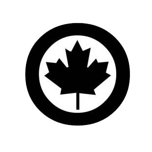Air canada logo listed in famous logos decals.