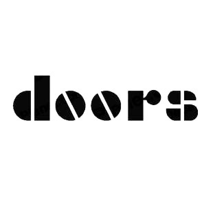 The Doors music band listed in music and bands decals.