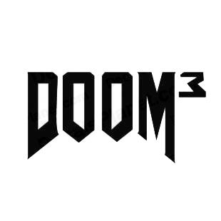 Doom 3 logo listed in famous logos decals.