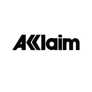 Acclaim logo listed in famous logos decals.