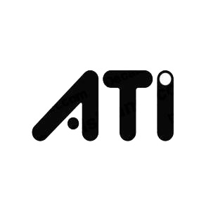 ATI video card listed in famous logos decals.