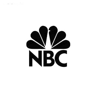 NBC TV Channel listed in famous logos decals.