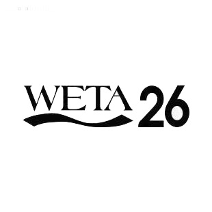 WETA 26 TV Channel listed in famous logos decals.