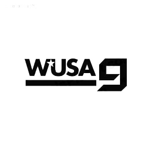 WUSA 9 wusa9 TV Channel listed in famous logos decals.