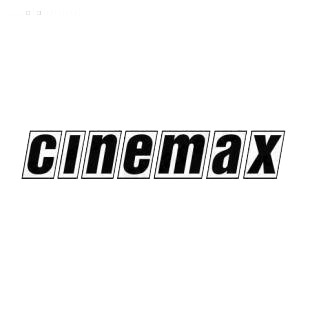 Cinemax TV Channel listed in famous logos decals.