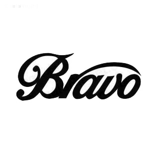 Bravo TV Channel listed in famous logos decals.