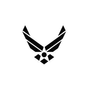US Air force logo listed in military decals.