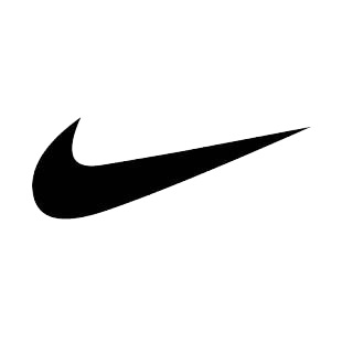 Nike swoosh logo listed in famous logos decals.