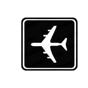 Airport sign symbol listed in miscellaneous decals.