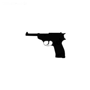 Gun pistol listed in military decals.