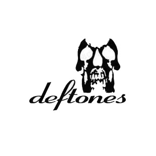 Deftones music band skull logo listed in music and bands decals.