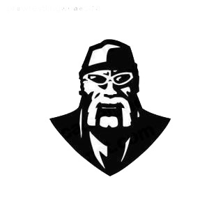Wrestling Hulk Hogan listed in famous logos decals.