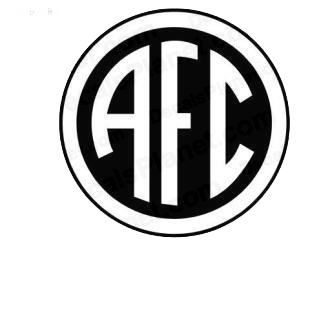 AFC football team listed in soccer teams decals.