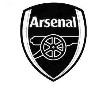Arsenal bombers football team listed in soccer teams decals.