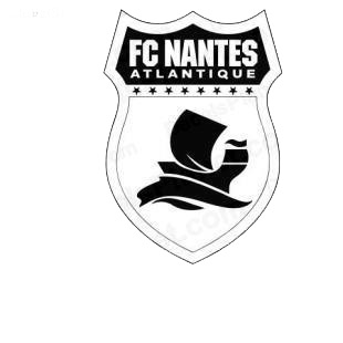 FC Nantes Atlantique football team listed in soccer teams decals.