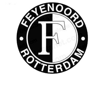 Feyenoord Rotterdam football team listed in soccer teams decals.