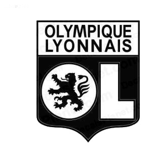 Olympique lyonnais football team listed in soccer teams decals.