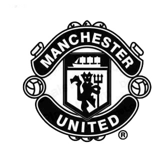 Manchester United football team listed in soccer teams decals.