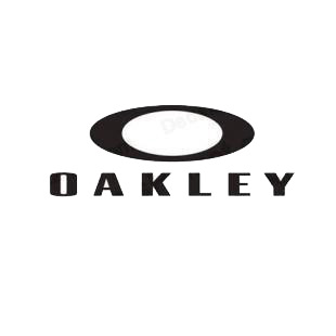 Oakley and text listed in famous logos decals.
