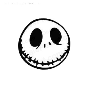 Jack Skellington pumpkin king listed in characters decals.