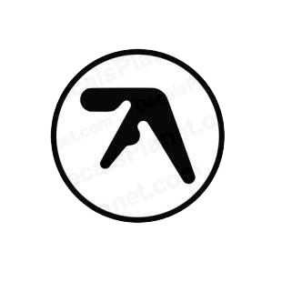 Aphex Twin band music listed in music and bands decals.