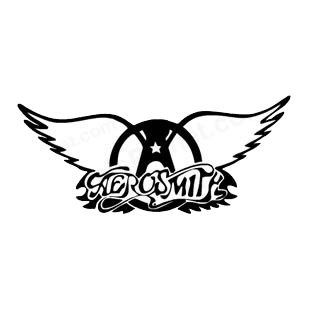 Aerosmith band music listed in music and bands decals.