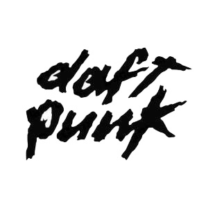 Daft Punk band music listed in music and bands decals.