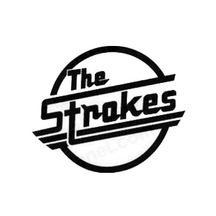 The Strokes band music listed in music and bands decals.
