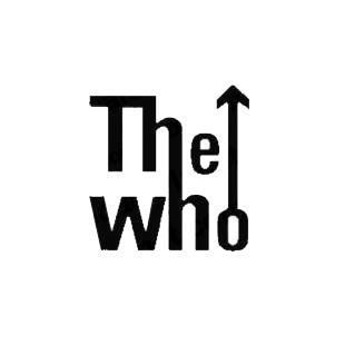 The Who band music listed in music and bands decals.