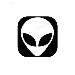 Alien ovni monster ET listed in aliens decals.