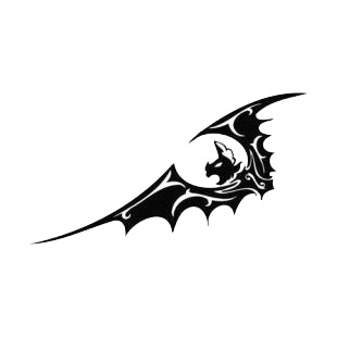 Screaming bat listed in bats decals.