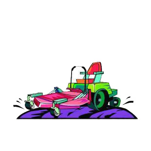 Lawnmower tractor listed in agriculture decals.