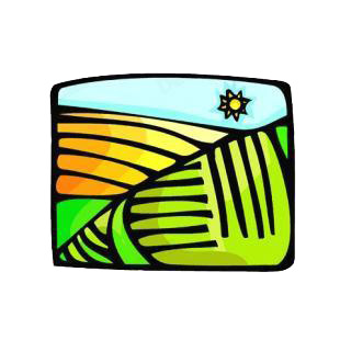 Field listed in agriculture decals.