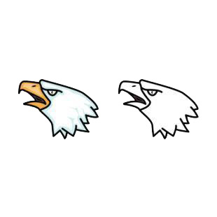Eagle heads listed in birds decals.