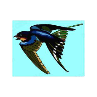 Chimney swallow listed in birds decals.