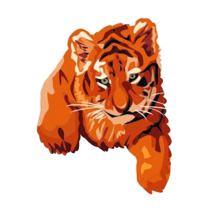 Brown tiger listed in cats decals.