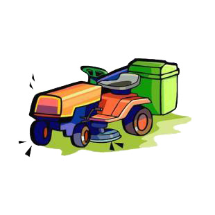 Lawn mower tractor listed in agriculture decals.