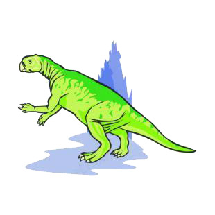 Green dinosaur listed in dinosaurs decals.