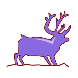 Moose silhouette listed in deer decals.
