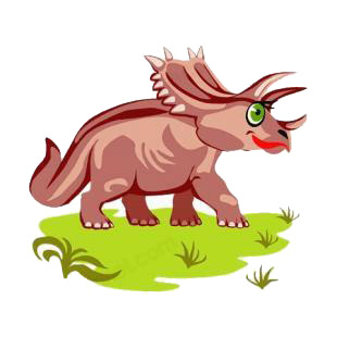 Triceratops  listed in dinosaurs decals.