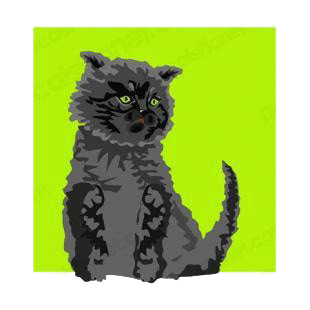 Grey cat listed in cats decals.