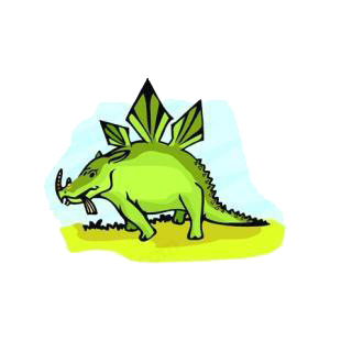 Stegosaurus eating listed in dinosaurs decals.