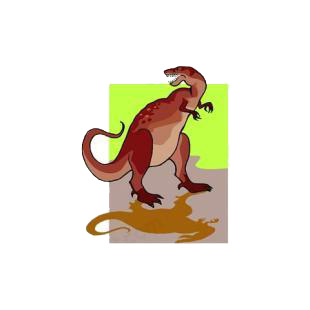 Tyrannosaurus rex listed in dinosaurs decals.