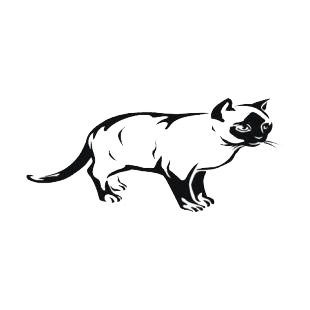 Persian cat listed in cats decals.