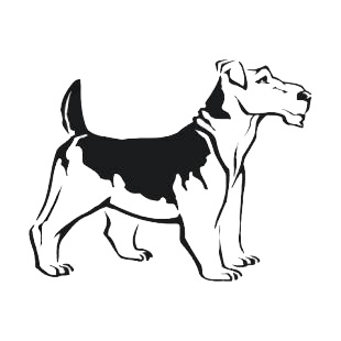 Terrier listed in dogs decals.