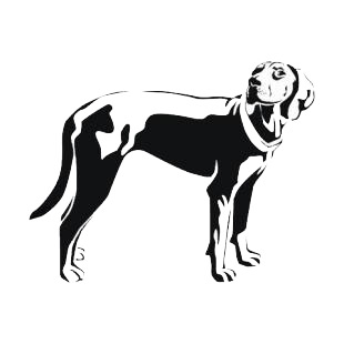 English foxhound listed in dogs decals.